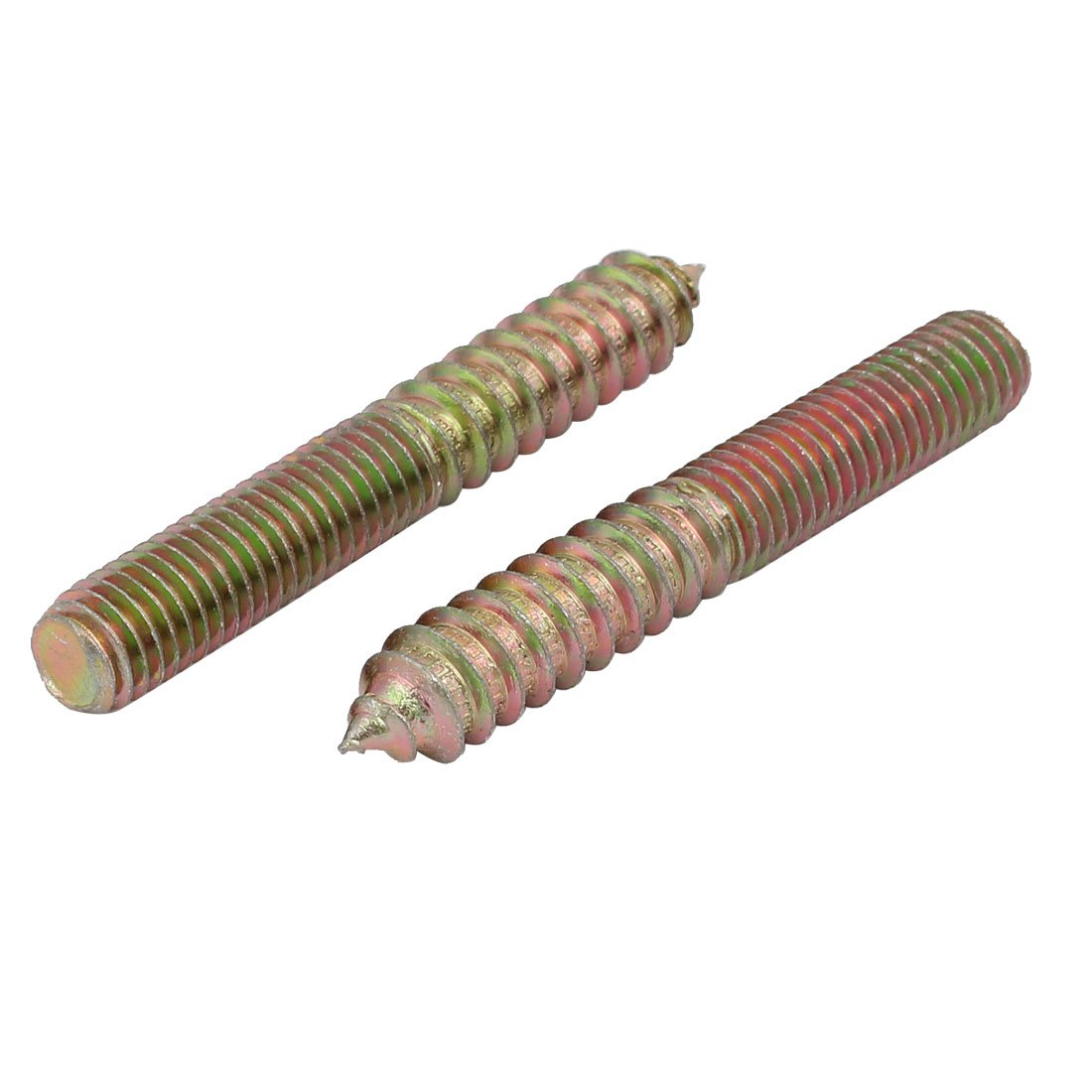 Aexit M10x70mm Carbon Home Hardware Steel Zinc Plated Hanger Bolt 10pcs Model:92as17qo425