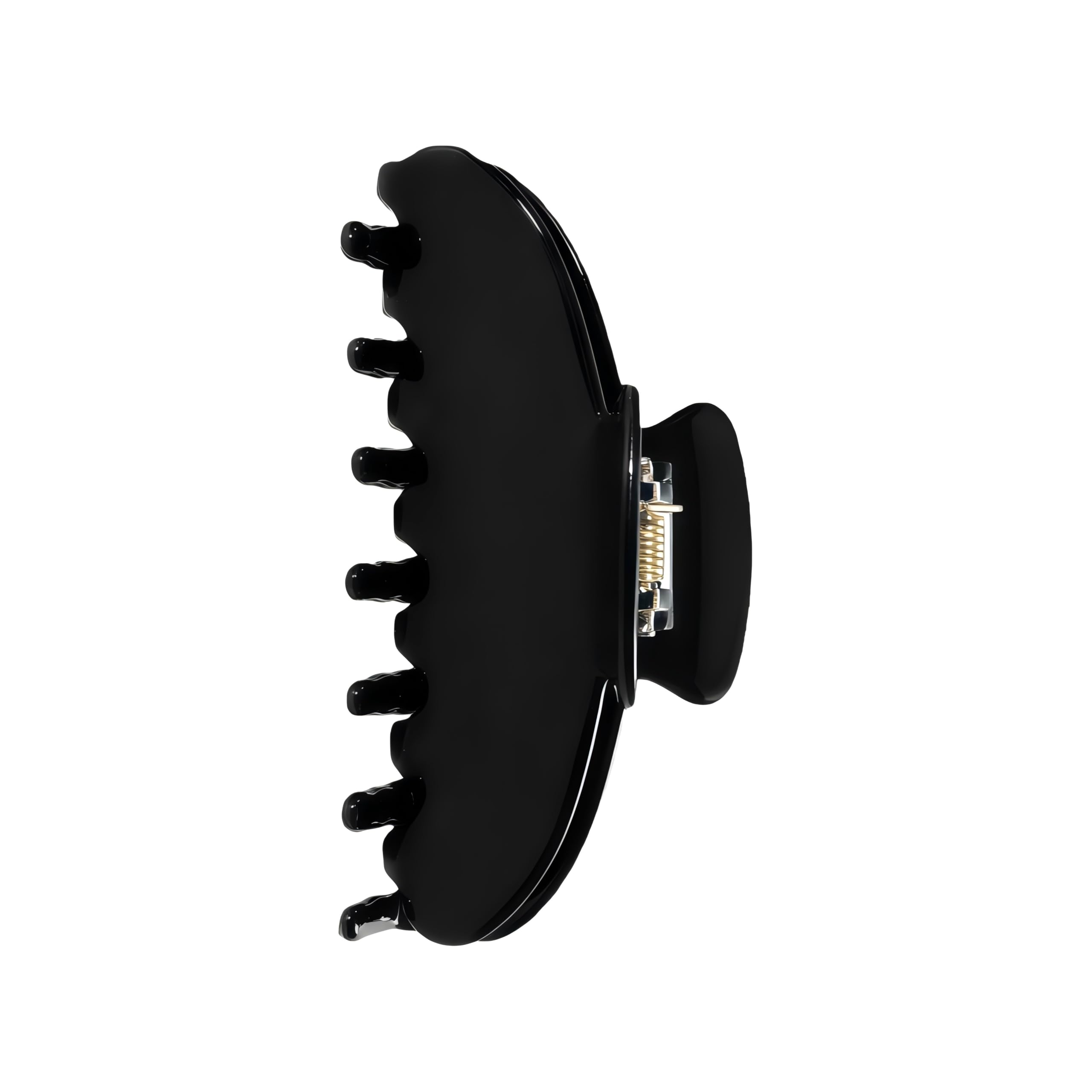 OideGuiing Durable Acetate Hair Clips - 4-Inch Black Claw Clips for Fine and Thick Hair (Black)