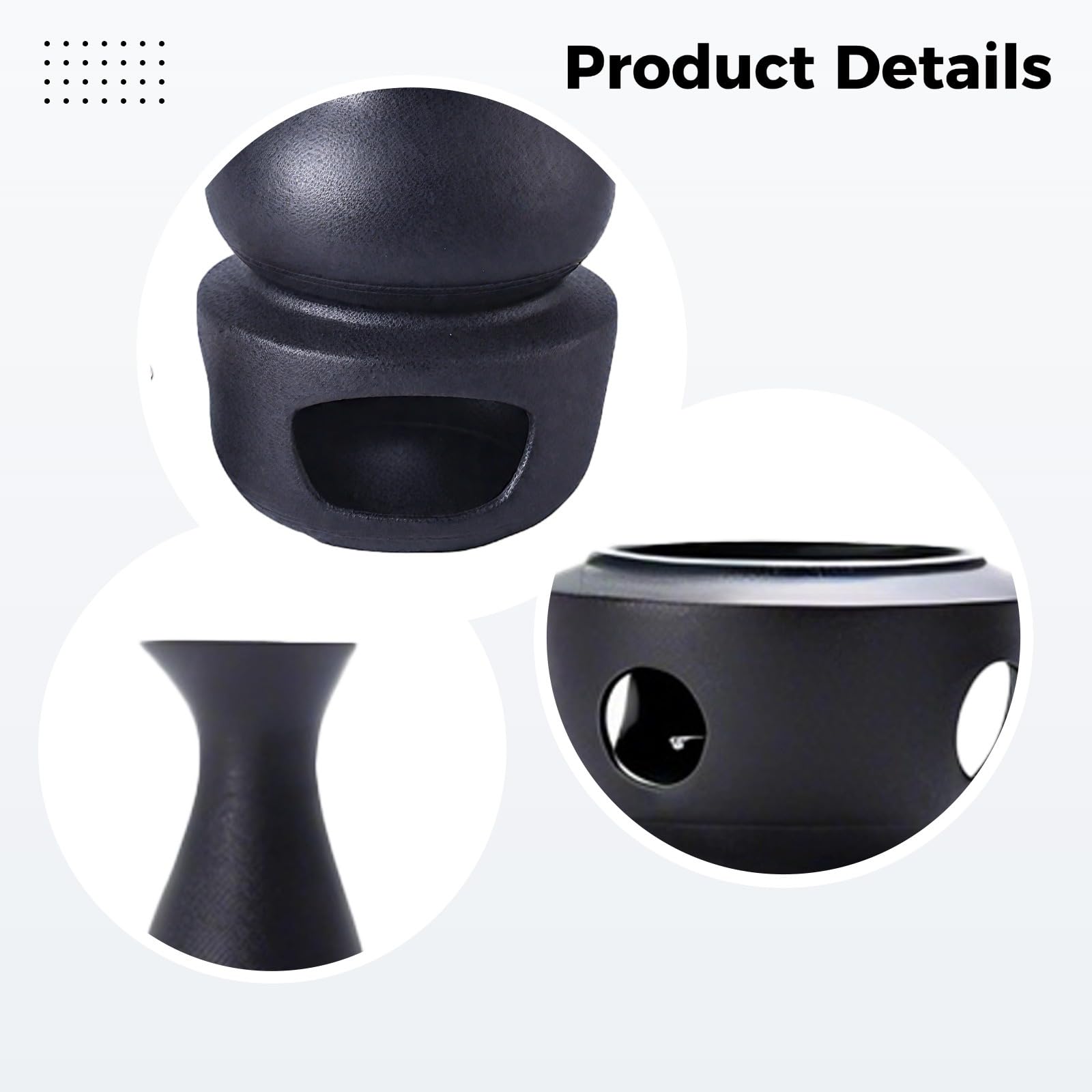 Lot de 4 tasses à saké en céramique traditionnelle chinoise avec pot chaud, poterie noire, chauffe-pied inclus, bougies chauffées, tasses de 4,1 cm de haut