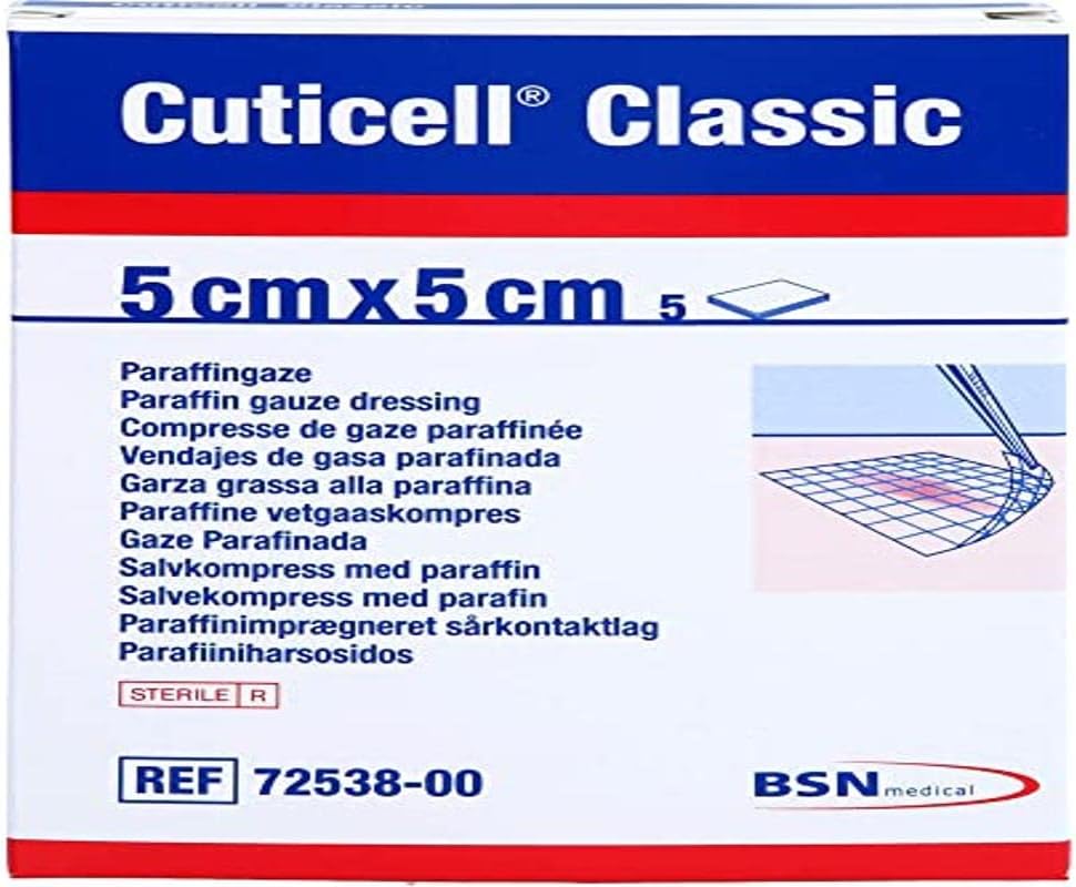 Cuticell 72538-00 Cuticell 7253800 Classic Gauze Dressing 5 cm x 5 cm (Pack of 5)