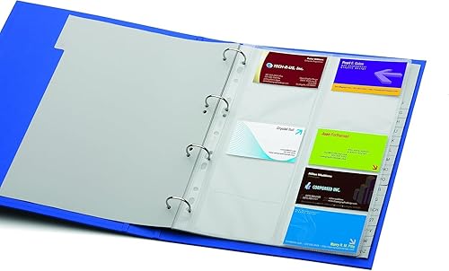 Miniatura 4 de Durable Visifix - Juego de recambio para álbum de tarjetas de visita A4  Capacidad para 200 tarjetas  Medidas de ranuras de 2.244 x 3.543 in