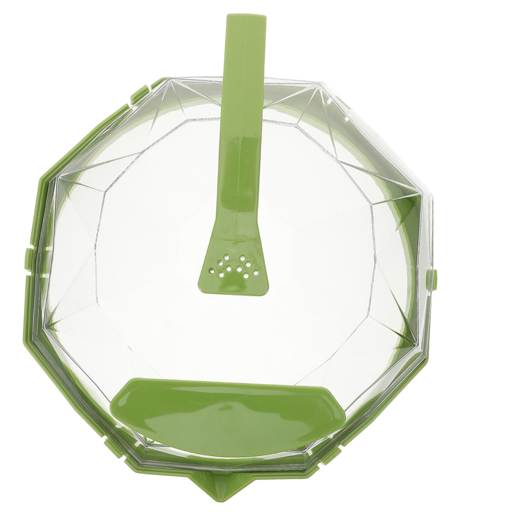 Ciieeo Coperchio per Riscaldamento Alimenti Microonde in Plastica Verde Funzione Termica e Presa Comoda per Cucina e Piatti