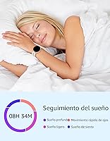Vista 5 de HUAKUA Relojes inteligentes para mujeres y hombres (Responder/Realizar llamadas) Compatibles con teléfonos iPhone/Android, reloj inteligente redondo