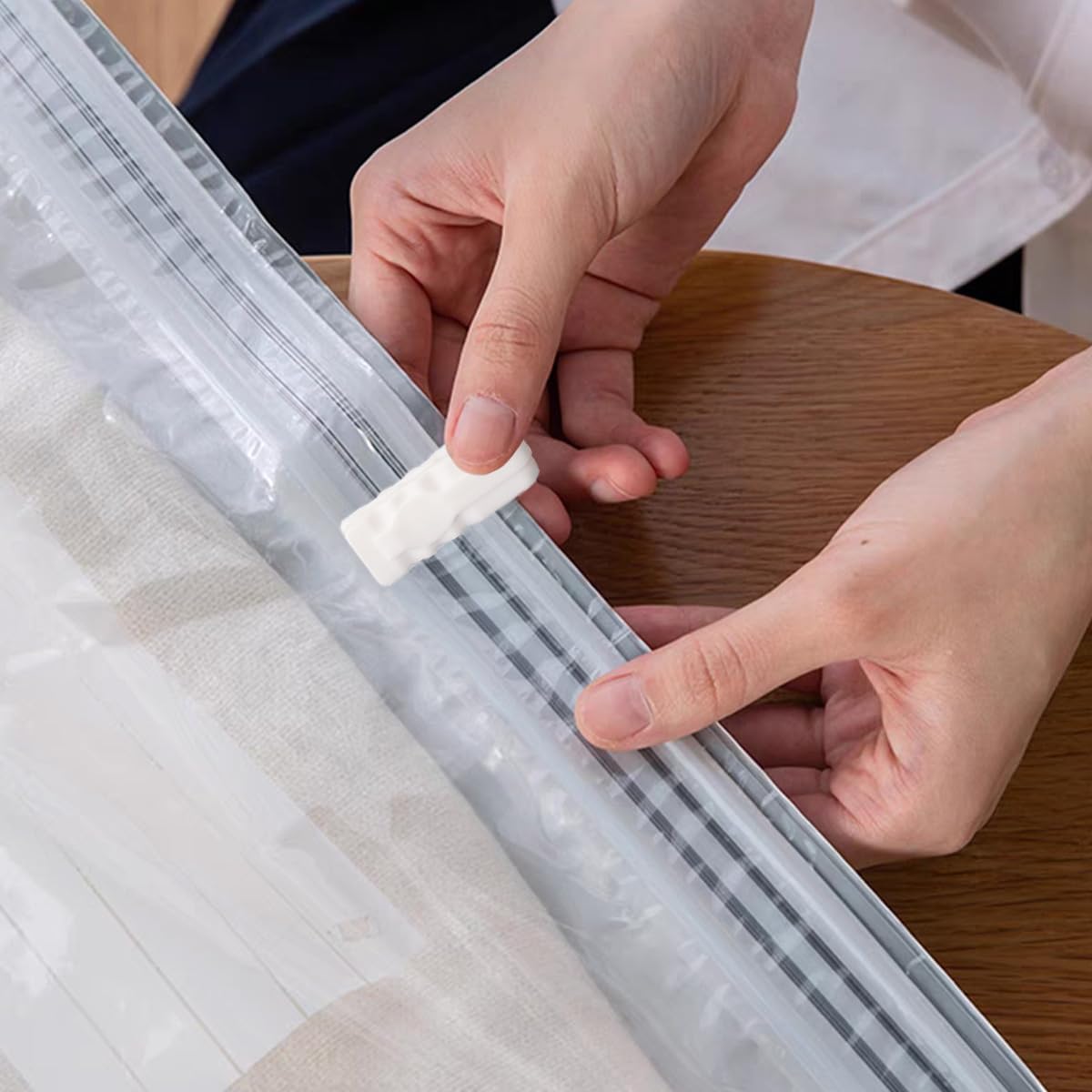 Clips Fermeture Sacs Sous Vide - Lot De 5 | Réutilisables, étanches | Pour Vêtements, Couettes, Conservation Aliments