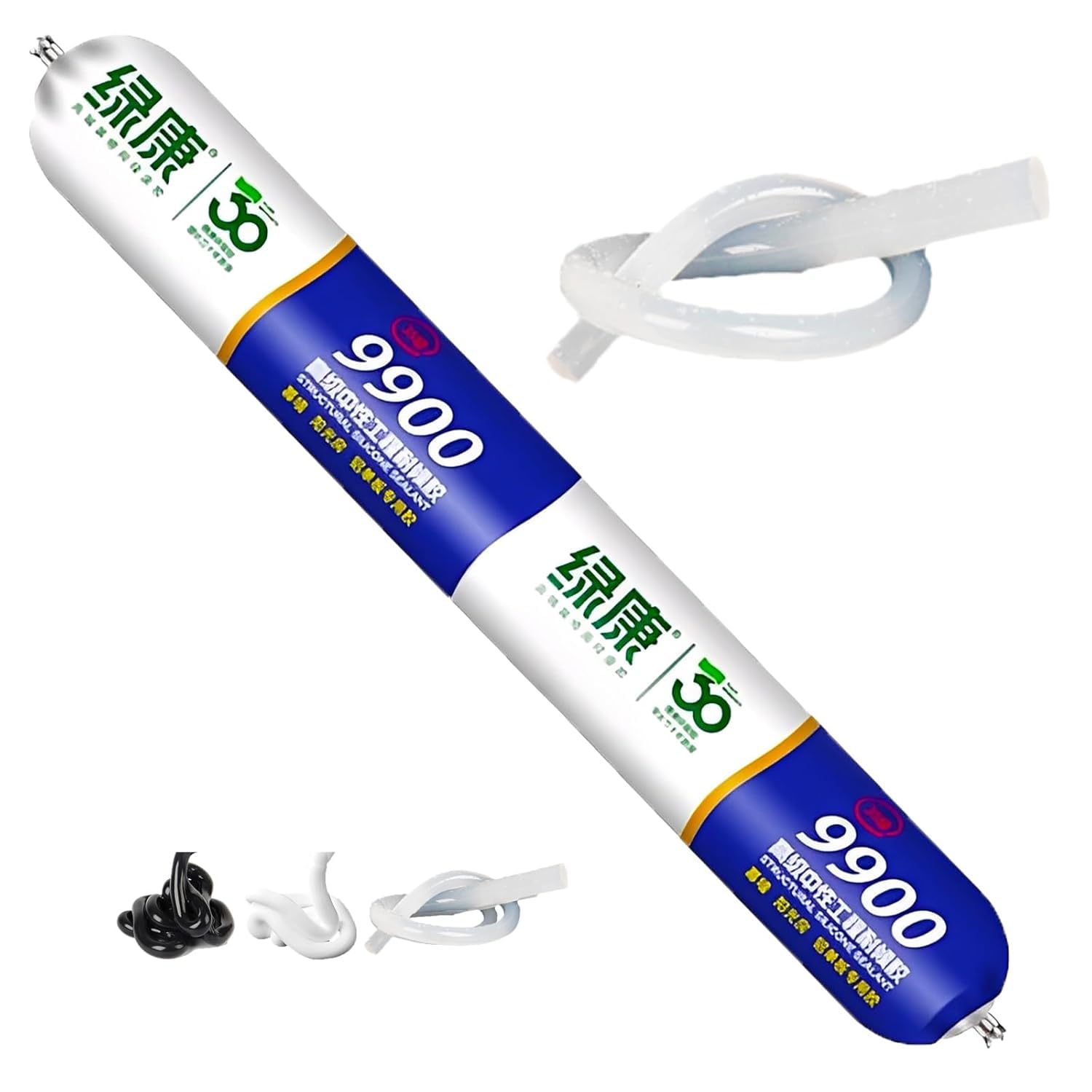 9900 Silicone Waterproof Sealant - Versatile Clear Caulk for Roof, Permanent Solution for Roof & Wall Cracks, Indoor Outdoor Use for RV Gutter Tile Stone (Clear)