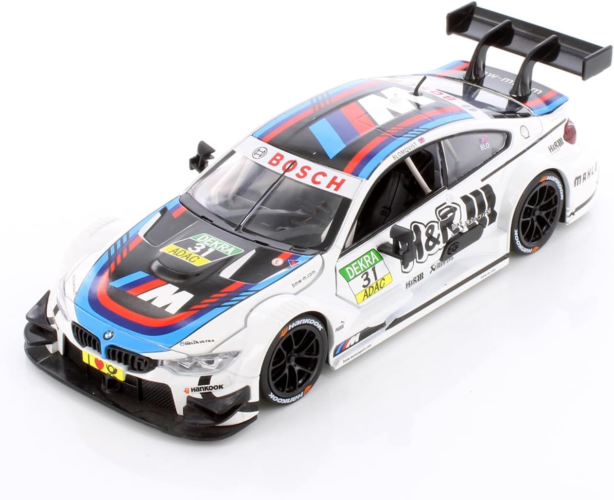 Box of 4 BMW M4 DTM & M6 GT3 Assortment 68255/56D - 1/24 Scale Diecast Model Cars
