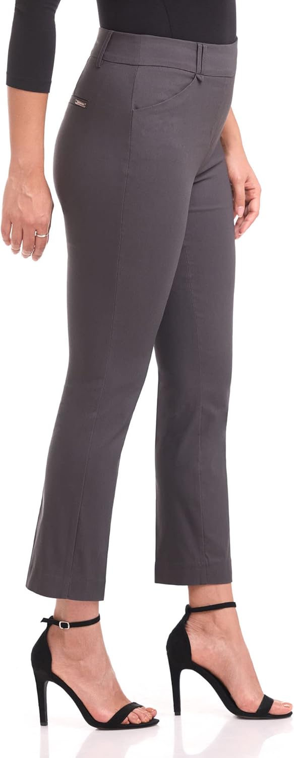 Rekucci Women's Super Stretch Millennium Straight Leg Pant with Front Pockets - Image 2
