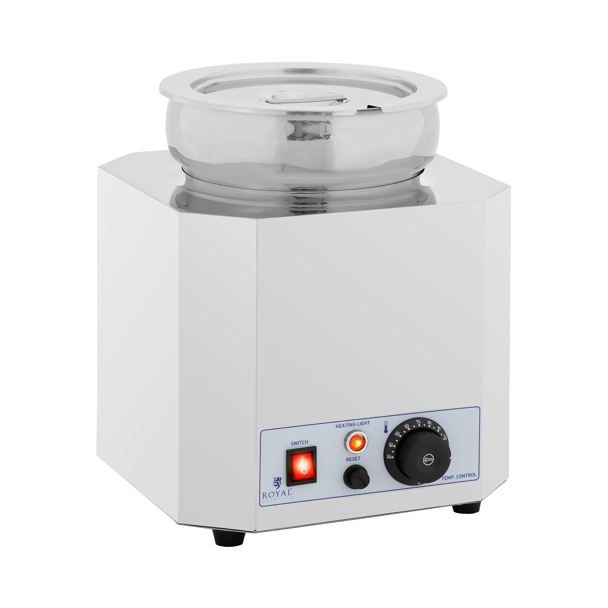 Royal Catering RC_BM_01 Suppstation 7 L 500 W Bain Marie scaldavivande elettrico Scaldacibo Acciaio inossidabile