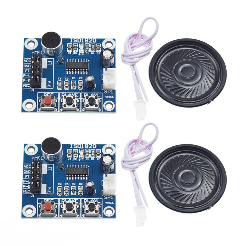 ISD1820 recording voice module recording and playback audio recording and playback board with microphone (kit)