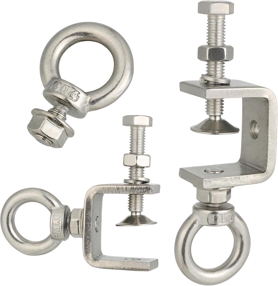 1 25mm C-Clamps, 6PCS Stainless Steel Beam Clamp Nigeria | Ubuy