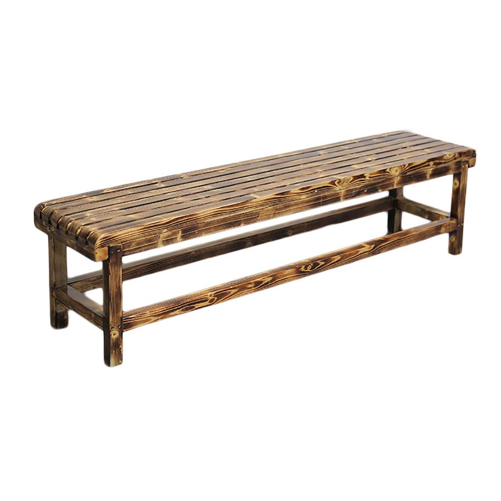 Banc d'entrée en bois massif pour changer de chaussures au quotidien