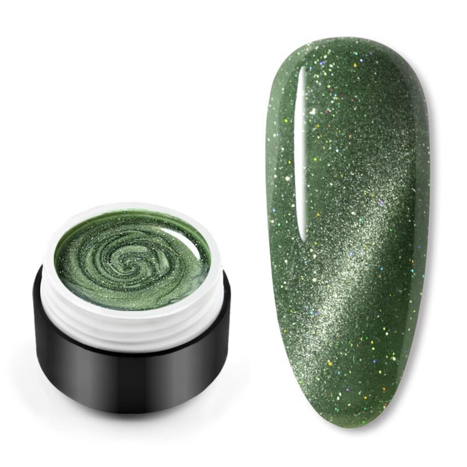 Laser Glitter Galaxy Cat Eye Magic Chameleon Nail Art Manicure Starry Magnetic Nail Gel Need UV Lamp To Cure UV Gel Polish (Brush Not Included) (S23)-image-43