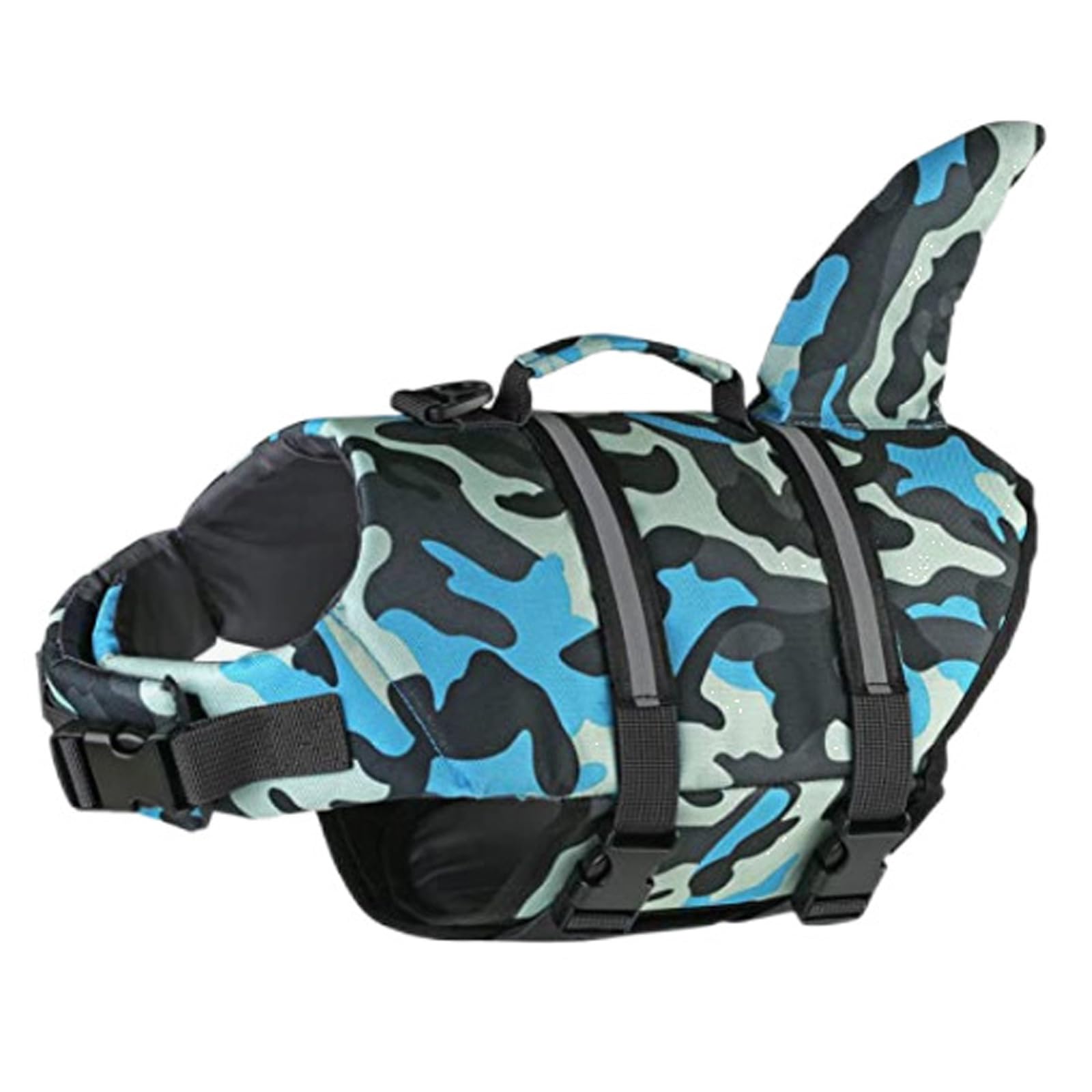 Gilet de sauvetage pour chien à haute flottabilité avec poignée de sécurité supérieure
