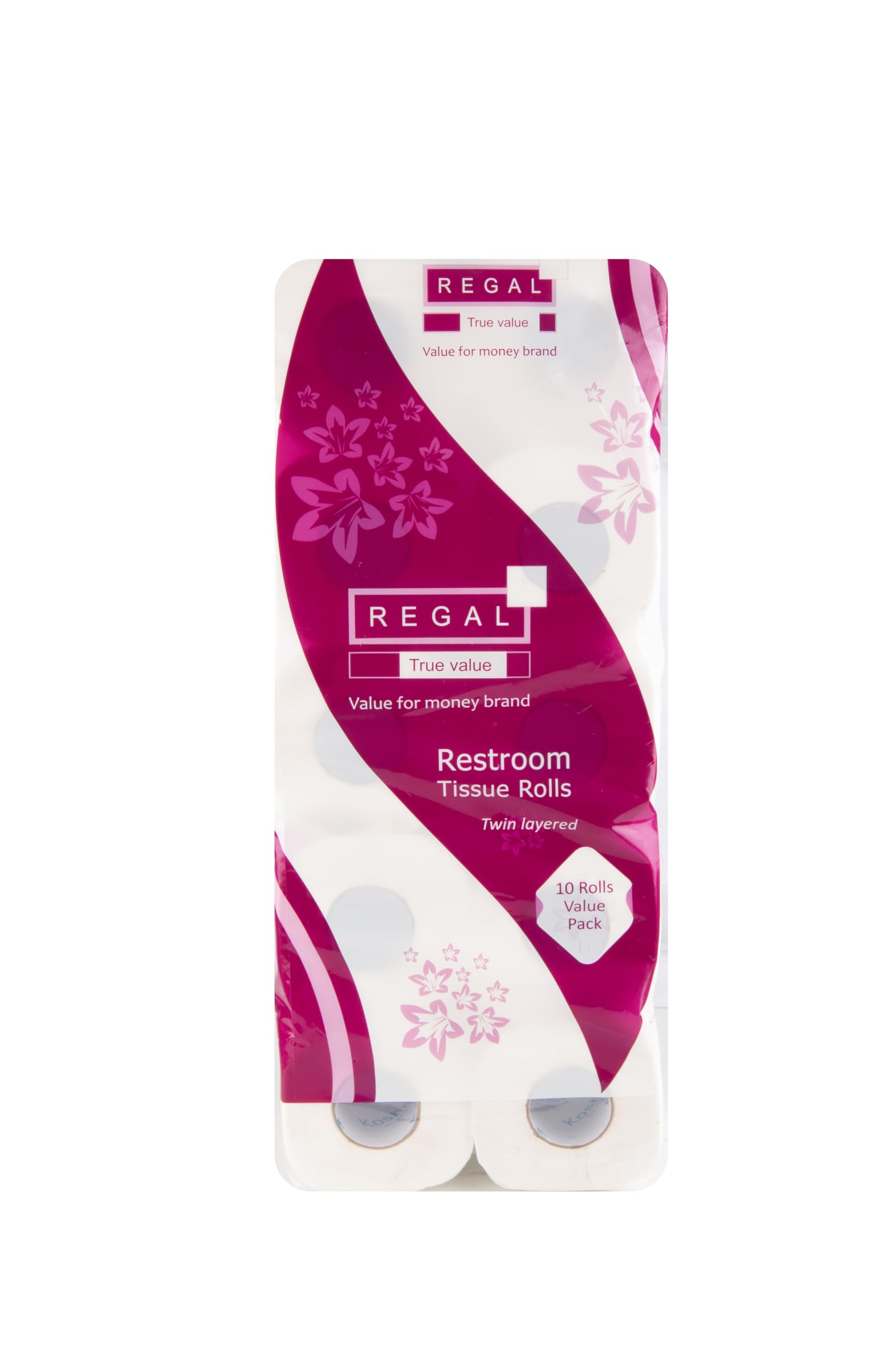 Kosher Regal Toilet Roll/Tissue Roll - 250 Pulls Per Roll - Pack of 10 (2 Ply)-image-27
