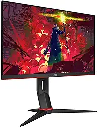 AOC, 24G2/BK, Monitor Gamer Hero 24' 144Hz IPS 1ms AMD FreeSync 24G2, COR PRETA/VERMELHA
