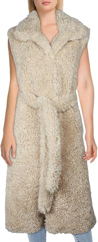限定値下げ　kitta Fur Vest 福木 Avec Les Filles Womens Faux Fur Outerwear Vest Tan L at