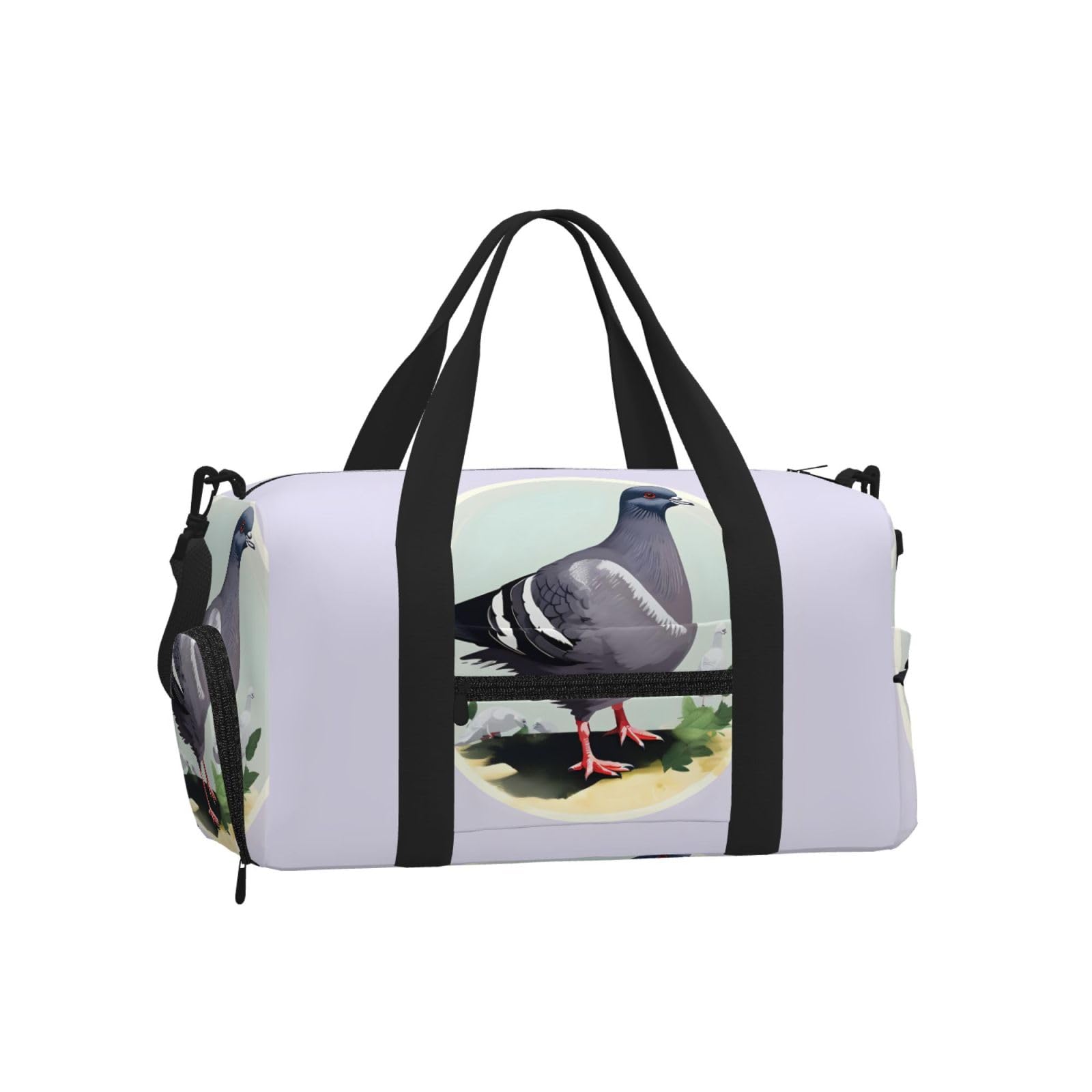 Bolsa de equipaje con palomas grises ideal para tus escapadas de fin de semana y entrenamientos 8