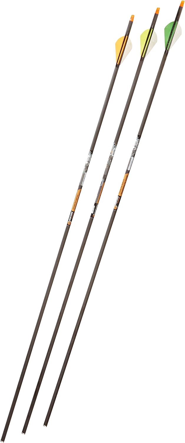 Gold Tip Velocity Hunter 500 Arrows with 2-Inch Vanes (72 Count), Black