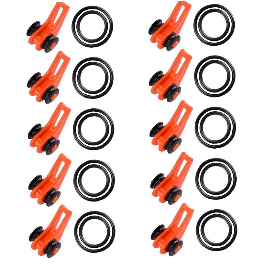 Onsinic 10pcs/bag Plastic Fishing Hook Keeper for Fishing Rod Pole Fishing Lures Bait Safety Holder Chub Carp Easy-fishing Tackle Hooks