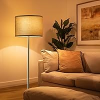 Vista 5 de Oneach Lámpara de pie industrial de granja de 61 pulgadas para sala de estar, lámpara de pie rústica para sala de estar, dormitorio, lámparas altas