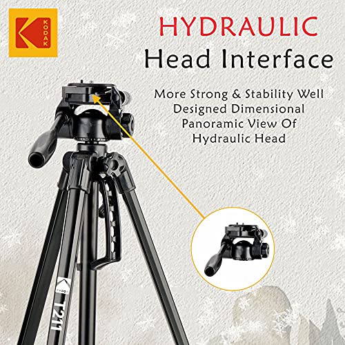 Kodak T211 Tripod for DSLR, Camera |Operating Height: 5.1 Feet | Maximum Load Capacity up to 5kg | P amazinggiftidea-com