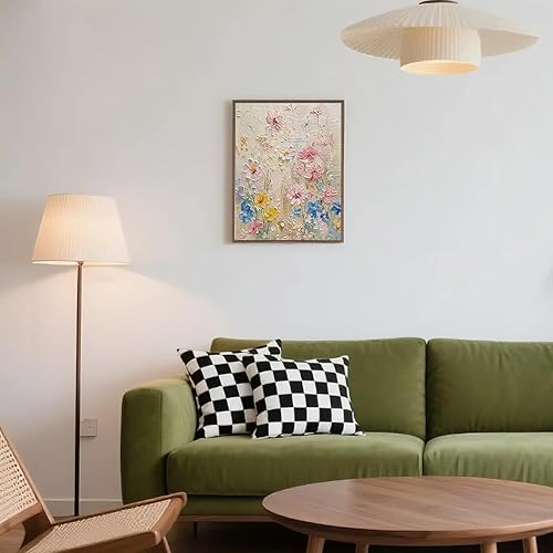 Miniatura 4 de Impresiones de flores silvestres flotantes, arte de pared de paisaje, impresiones botánicas de naturaleza, póster floral colorido, pintura de flores