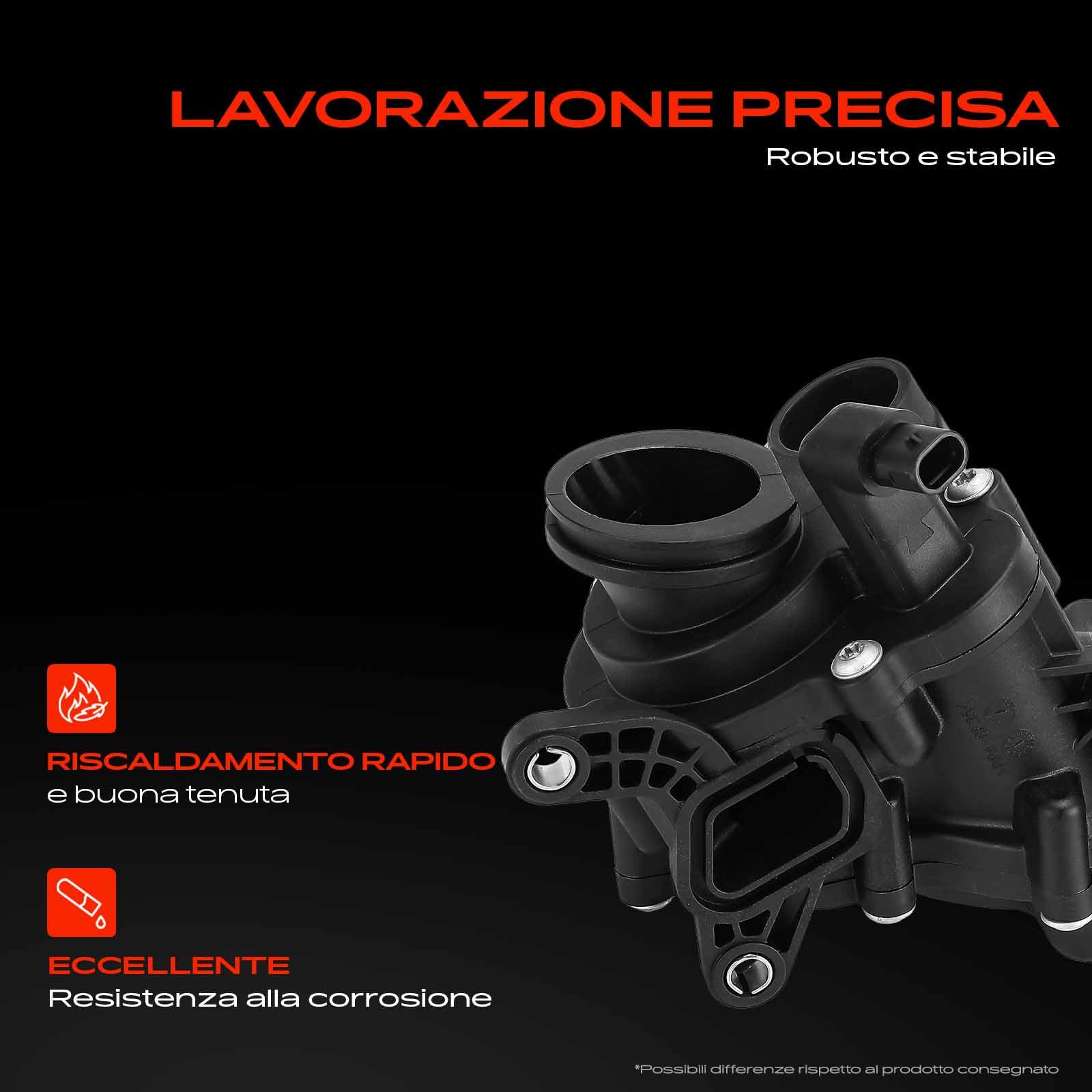 Frankberg Termostato regolatore del liquido di raffreddamento 059121111CR | Compatibile con: A6 Avant 4A5, Q7 Van 4MB 4MG, A6 Allroad 4GH 4GJ, A4 Avant 8W5 8WD, A6 Allroad 4AH, A4 8W2 8WC