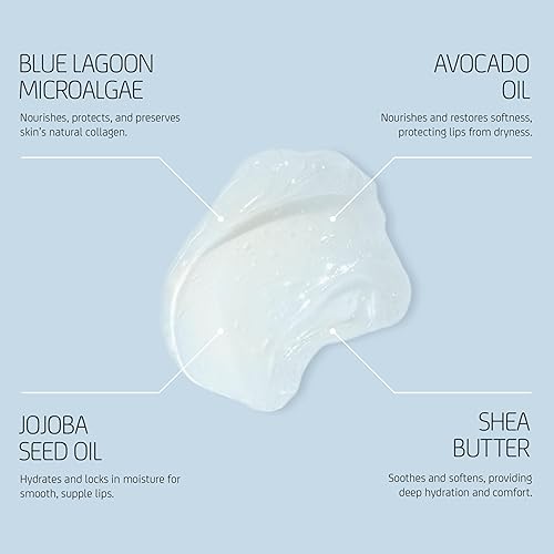 Miniatura 3 de Blue Lagoon - Nutrición natural - Bálsamo hidratante - Hidratante labial para mujeres - Bálsamo hidratante - Cuidado de la piel islandés sostenible