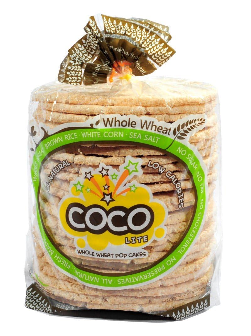 Coco Lite Whole Wheat Pop Cakes, 2.64 Ounce (Pack of 6)