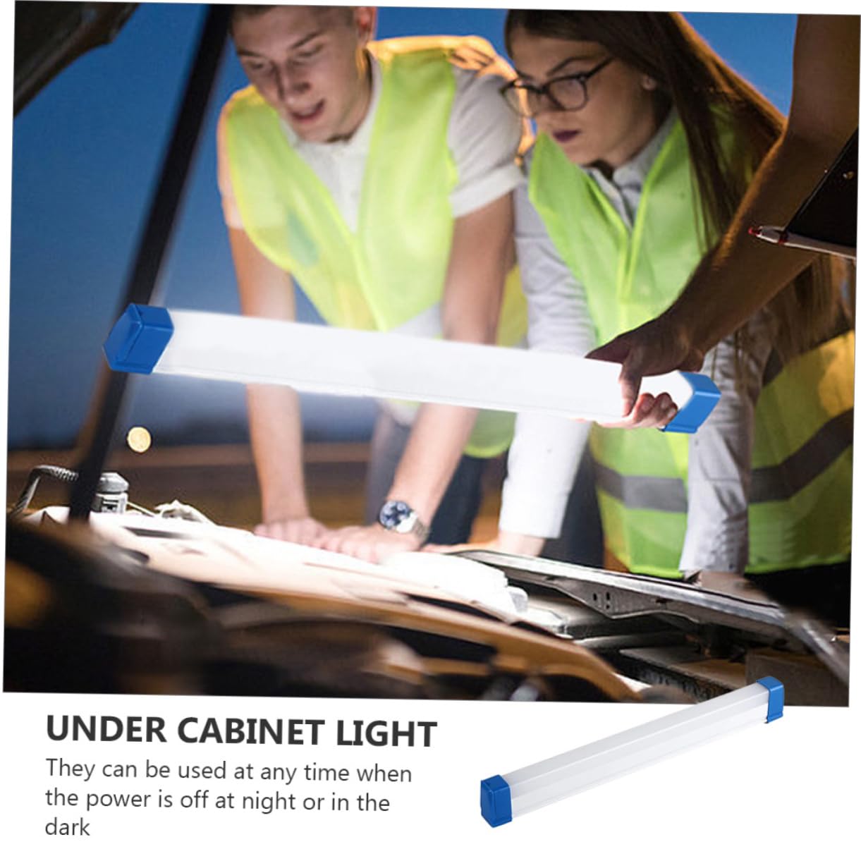 Angoily Luz Led De Emergencia Usb Recargable, Lámpara Bajo Mostrador 20w 17cm 1200ma 3 Niveles De Brillo, Luz De Armario Portátil Inalámbrica Para Interior y Cocina, Pack 2 Unidades