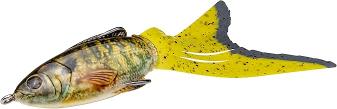 Strike King Hack Attack Pad Perch Soft Bait Fishing Lure, 1/2 oz, Big Strong Double Hook