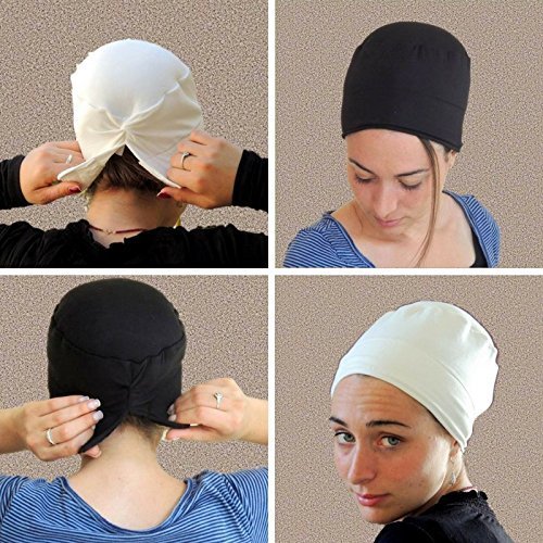 Volumizer including No Slip Headband-NEW-All In One Hat-Great under Tichel, Head Scarves, Wigs, Chemo, Head Coverings Volumizing Hijab Headpiece Bun