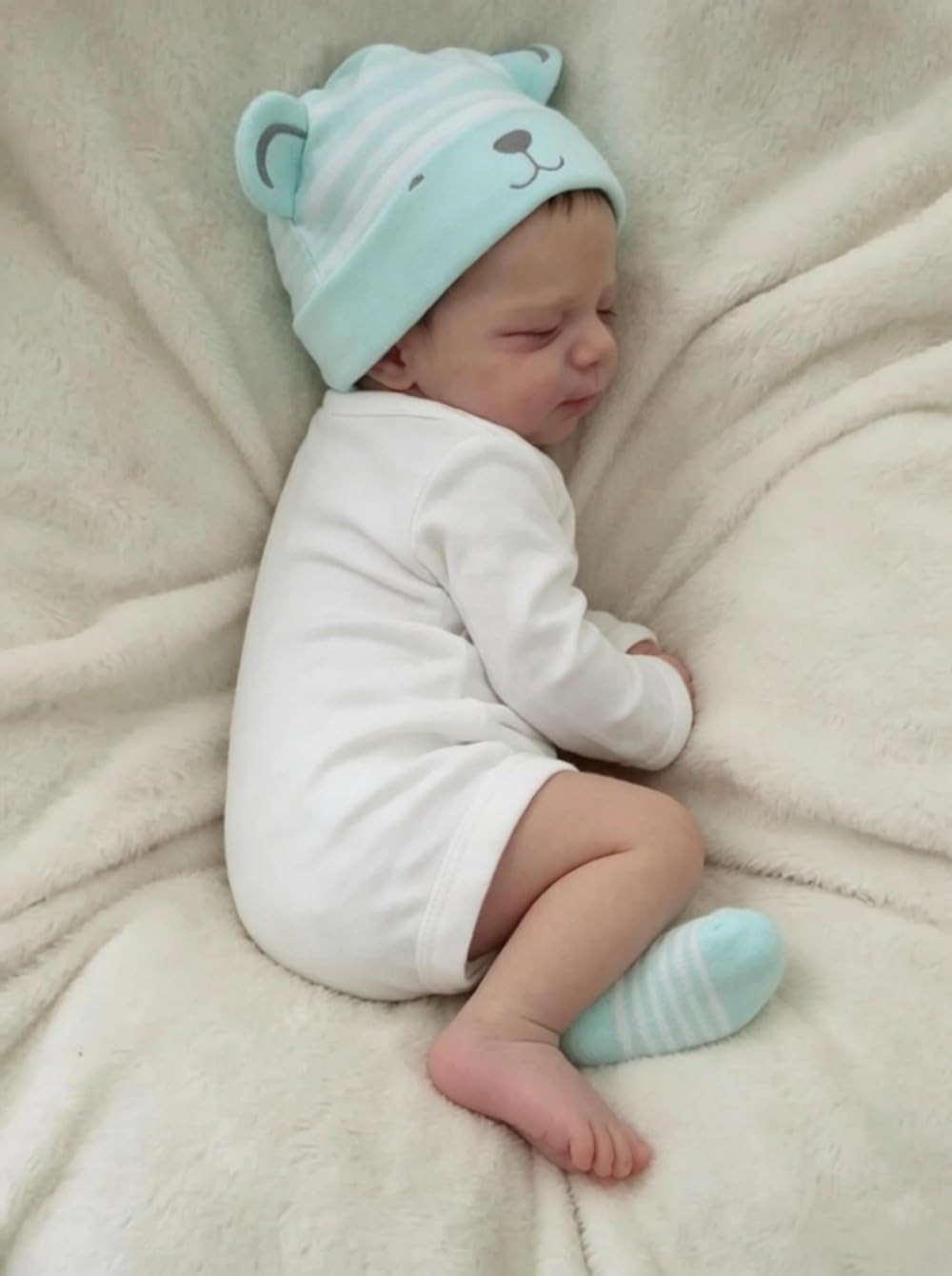 Reborn Lalka Baby 18 cali, realistyczna winylowa pełna sylwetka, 45 cm, niemowlęta dziewczynka, z korpusem z winylu, nadaje się do prania ręcznego, lalki Reborns, jak prawdziwe, prawdziwa