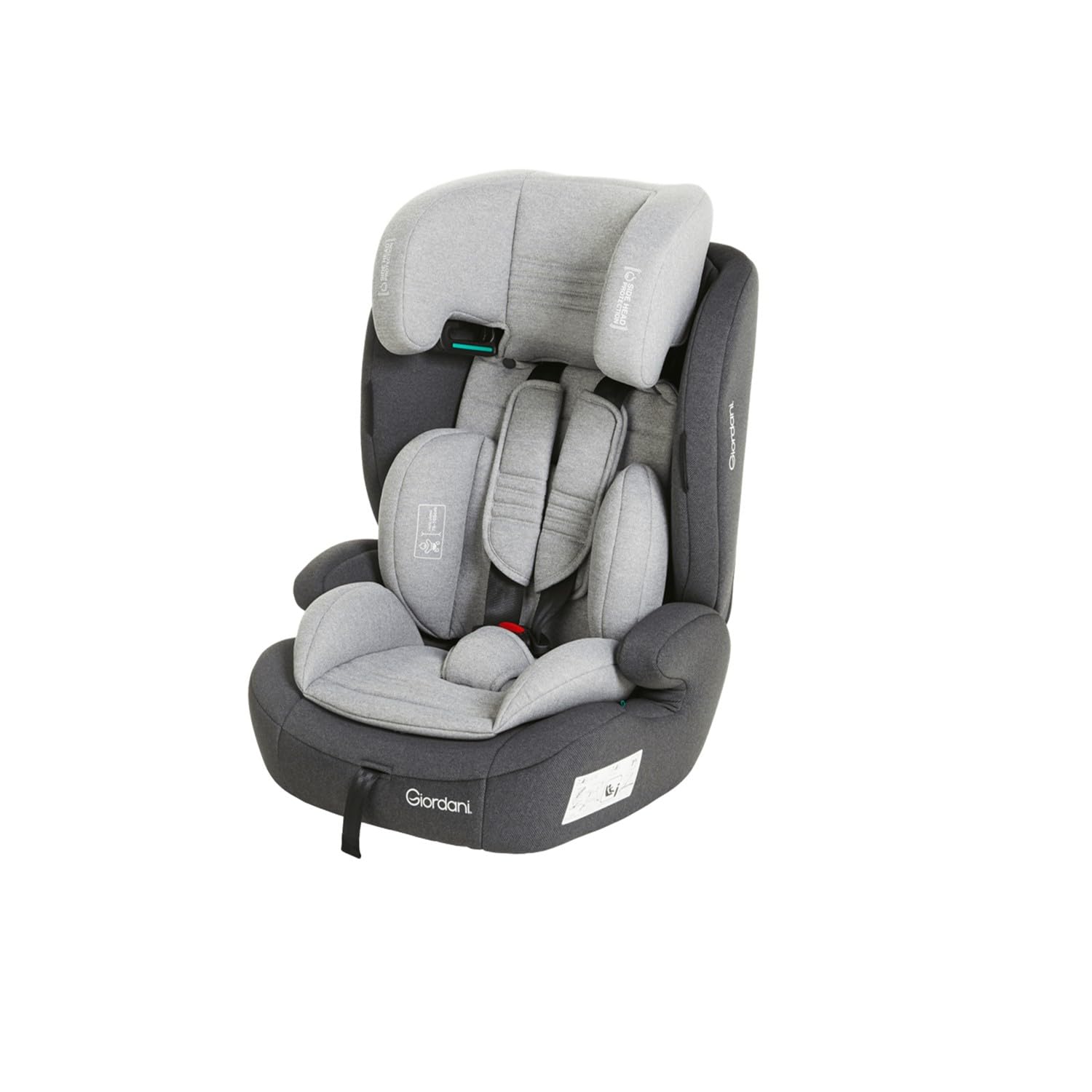 Giordani Adonis Silla de Coche 76-150 cm i-Size, Homologada R129/03 con Arnés de 5 Puntos y Reductor Ergonómico, Reposacabezas Ajustable y Sistema Harness Retainer, Evolutiva para Niños 15-36 kg