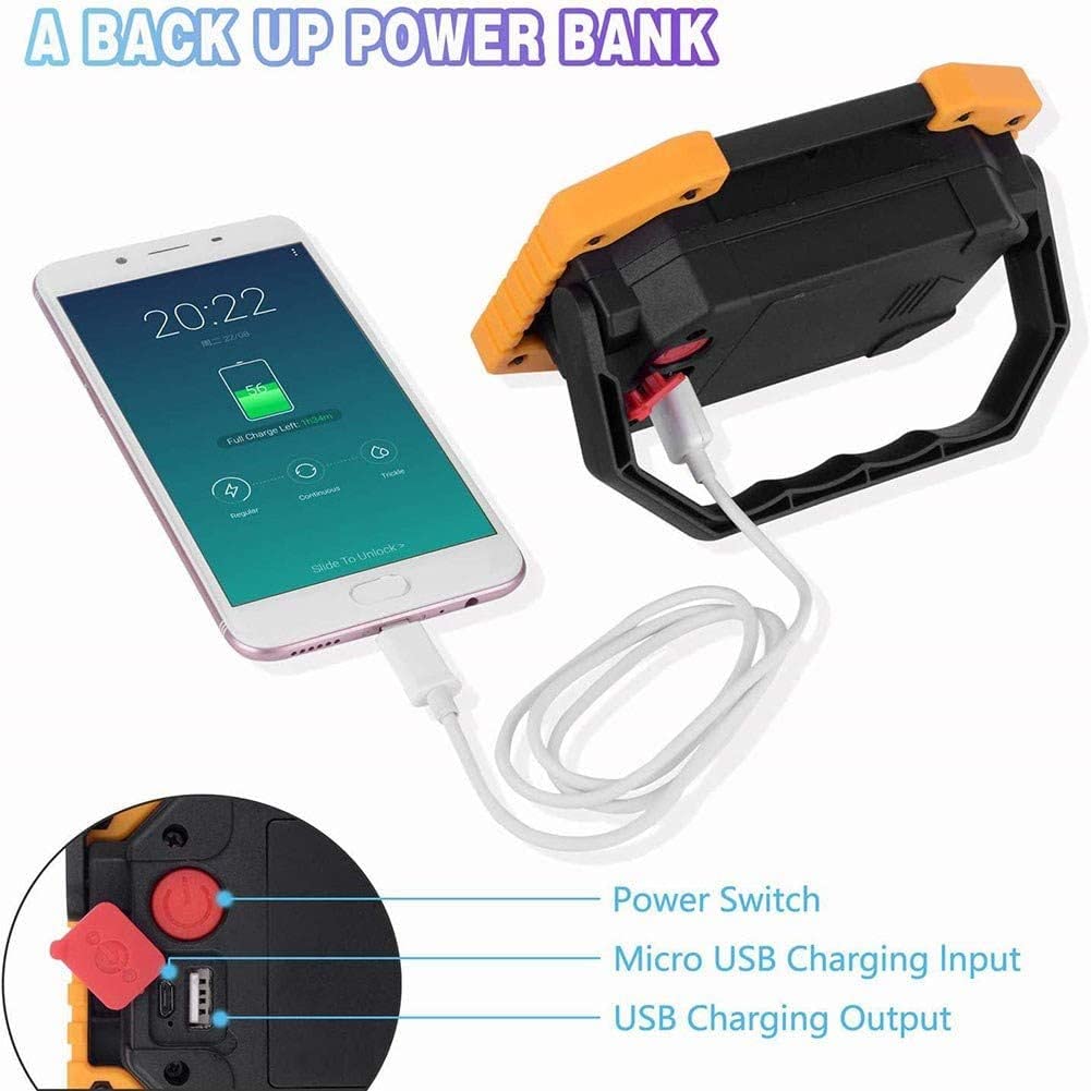Lampada Lavoro ALLOMN 30W LED - Ricaricabile USB - 4 Modalità Con Emergenza Stradale - Triangolo - Foto 9