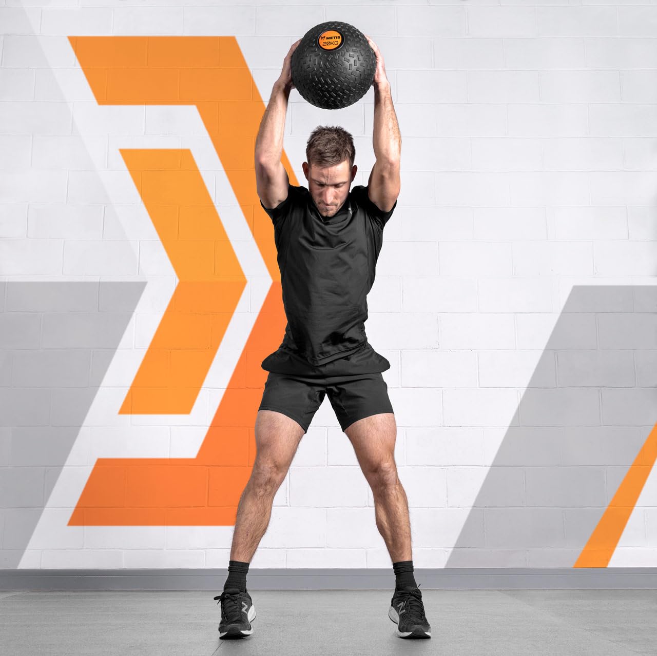 METIS Slam Ball Balones Lastrados 3kg – 30kg | Balones Medicinales de Bajo Rebote para Entrenamiento de Fuerza Central y Musculación | Balón de Fitness