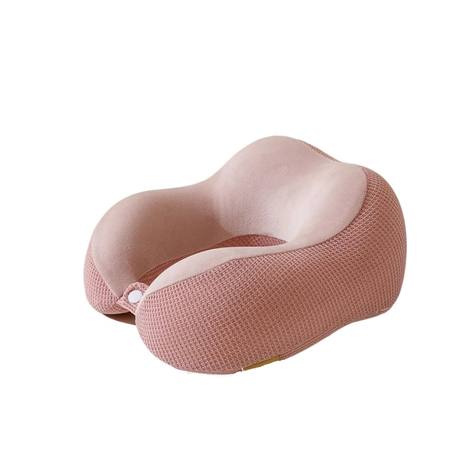 Oreiller en forme de U rose pour dormir confortablement durant vos voyages en avion