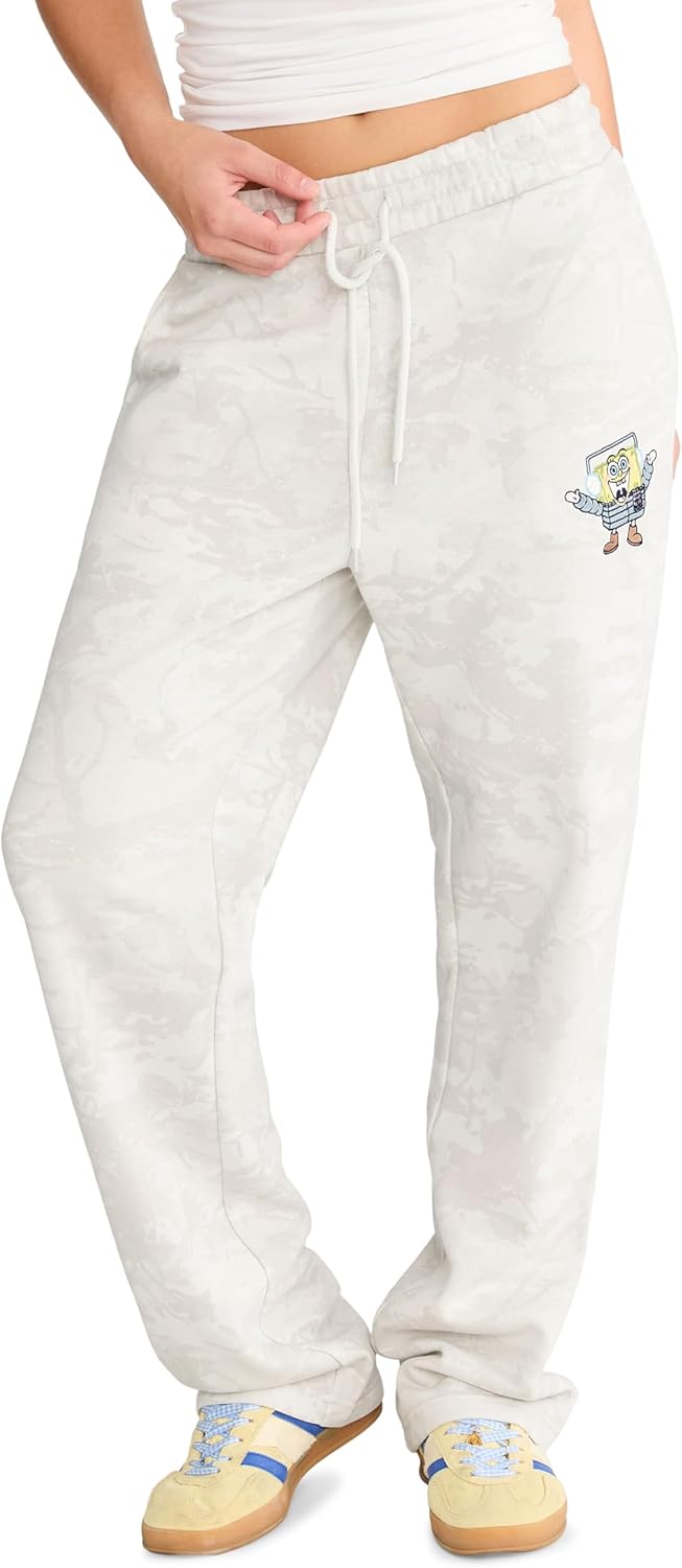Aeropostale Girls' Spongebob Straight Sweatpants