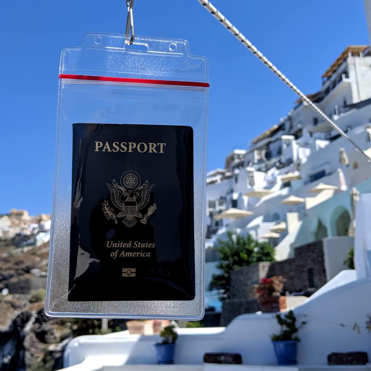 Bulk 100 Pack - Extra Large Waterproof Badge Holder - 4 X 6 Inch Passport & International Immunization Card - Heavy Duty Resealable Zip Top Closure by Specialist ID (Great for Cruise Essentials)