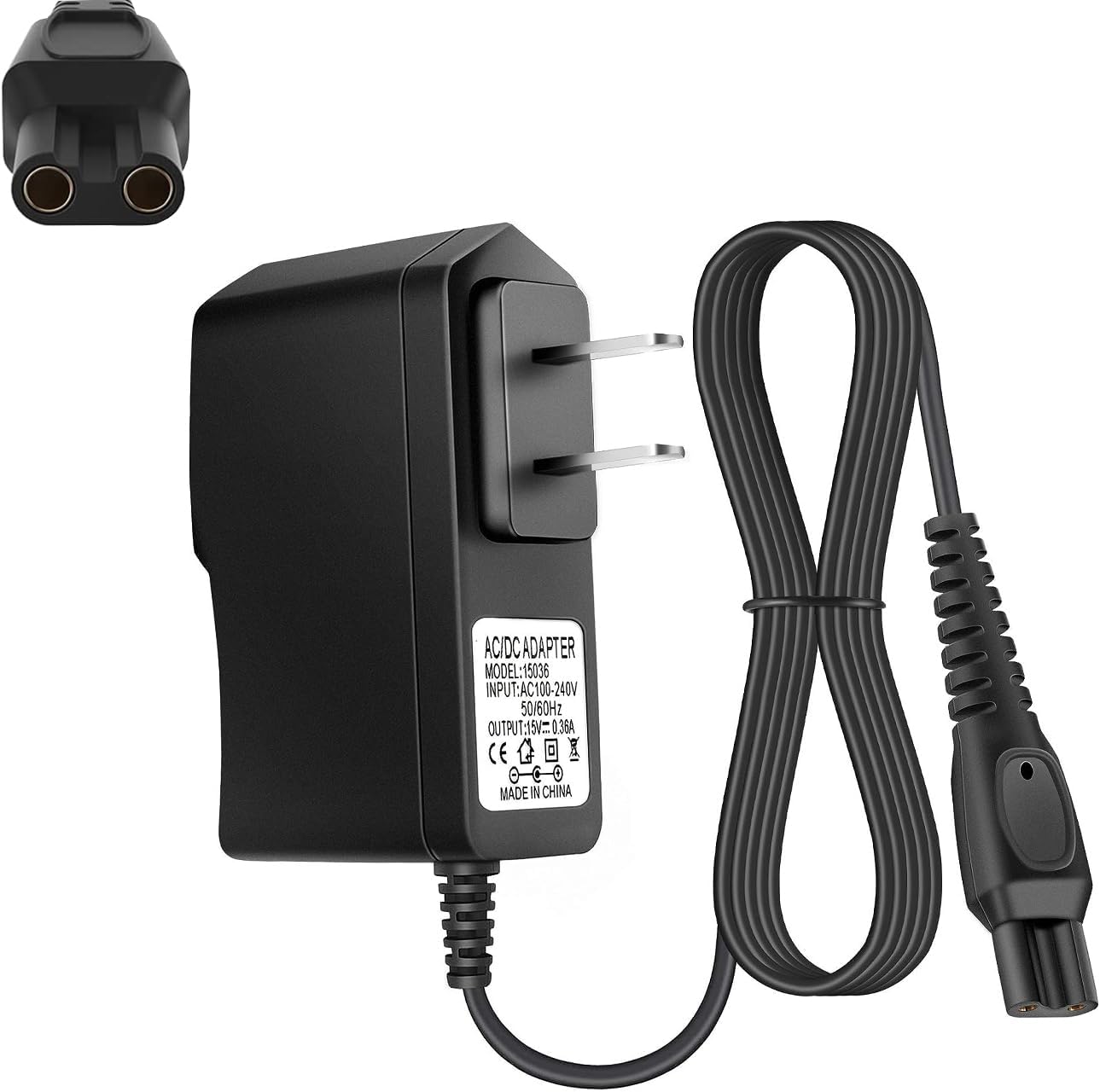 5V USB Universale Cavo Rasoio Caricatore Alimentatore per 15V HQ8505