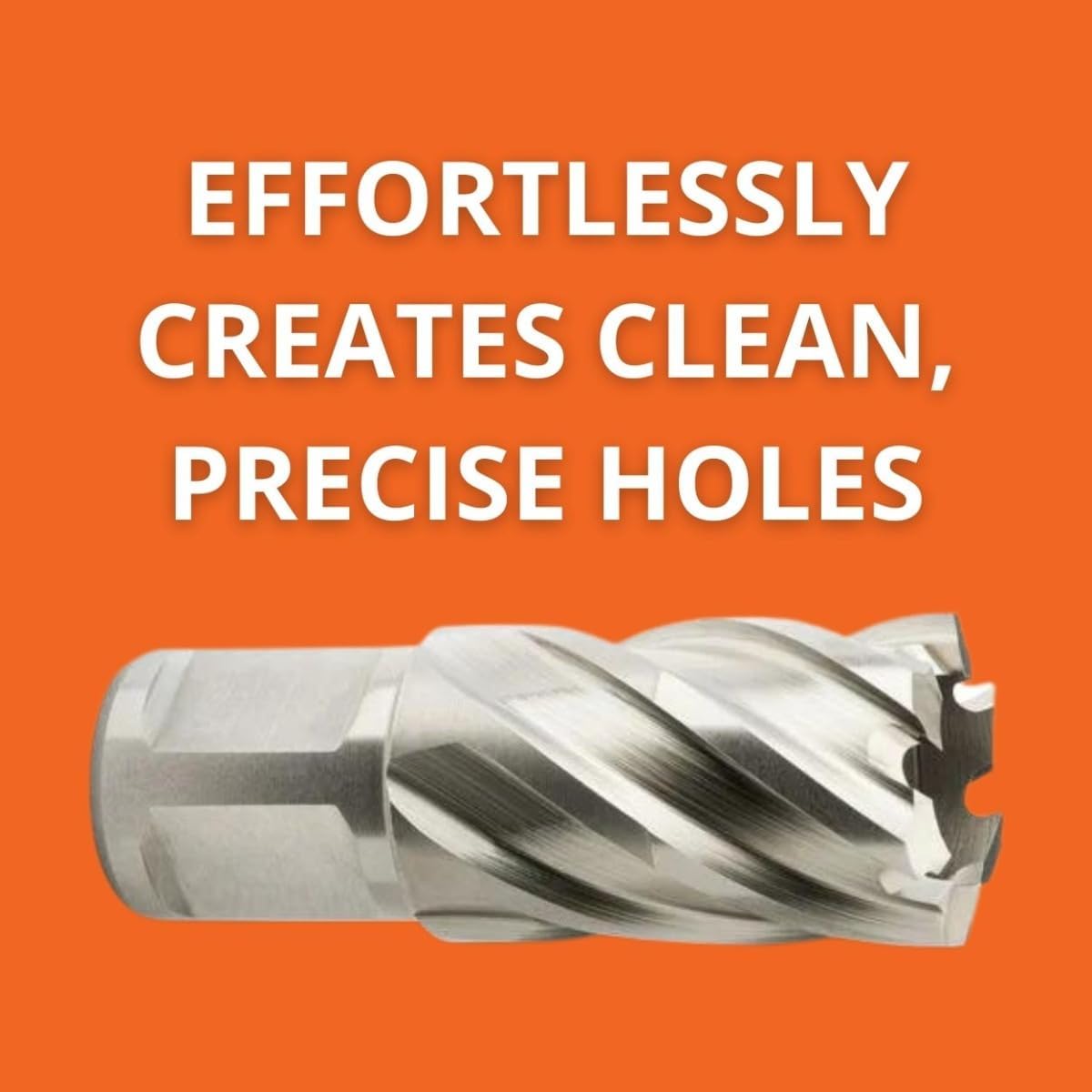 Slugger by Fein HSS Annular Cutter with Enhanced Cutting Geometry for Precision Drilling - High-Durability Steel, 1" Cutting Depth, 3" Bore Diameter, 3/4" Straight Shank - 63134762001