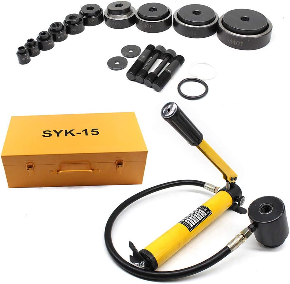 YIYIBY 15T Hydraulic Metal Hole Puncher Hole-driver Knockout Kit sheet metal punch for Other Boards