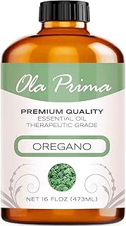 Ola Prima Oils 16oz - Oregano Essential Oil - 16 Fluid Ounces - Oregano Oil Big Bottle - Oregano Essential Oil 16 oz