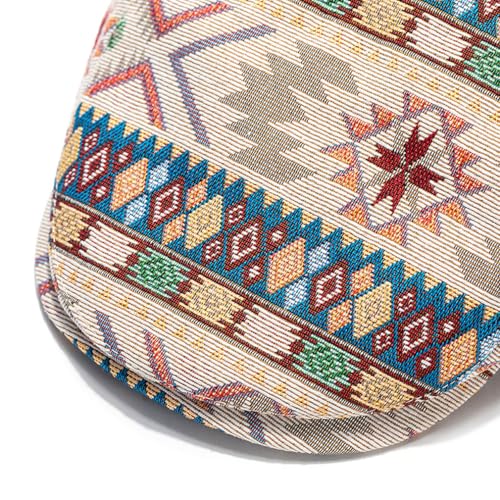 Image of Cotton Newsboy Cap,Breathable Ivy Gatsby Cabbie Beret Hat for Men's Women Driving Hunting Golf