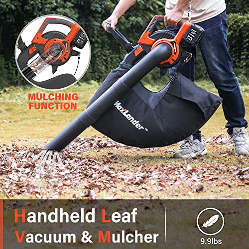 Maxlander 3 In 1 Cordless Leaf Blower & Vacuum With Bag thumb #2