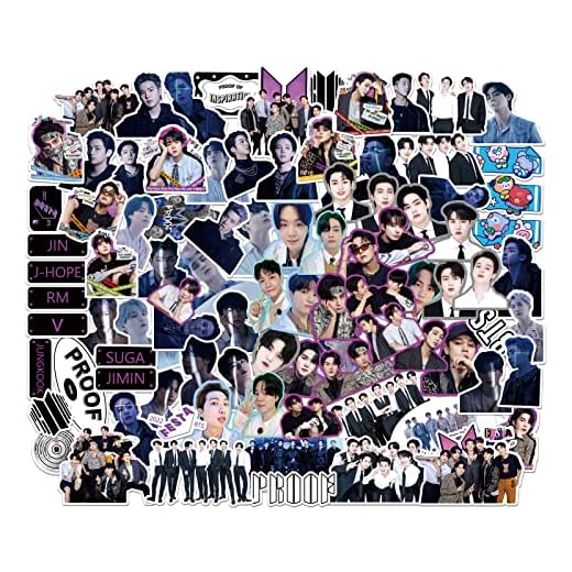 KPOPBP New Album Proof Sticker for Water Bottles 90 pcs Waterproof Laptop Decals for Boys and Girls