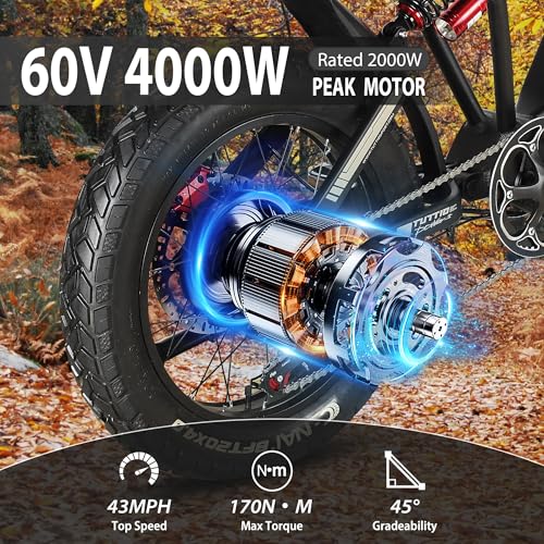 Tuttio-ICT-Electric-Bike for Adults-Teens Age 16+,4000W Peak 60V - Additional View