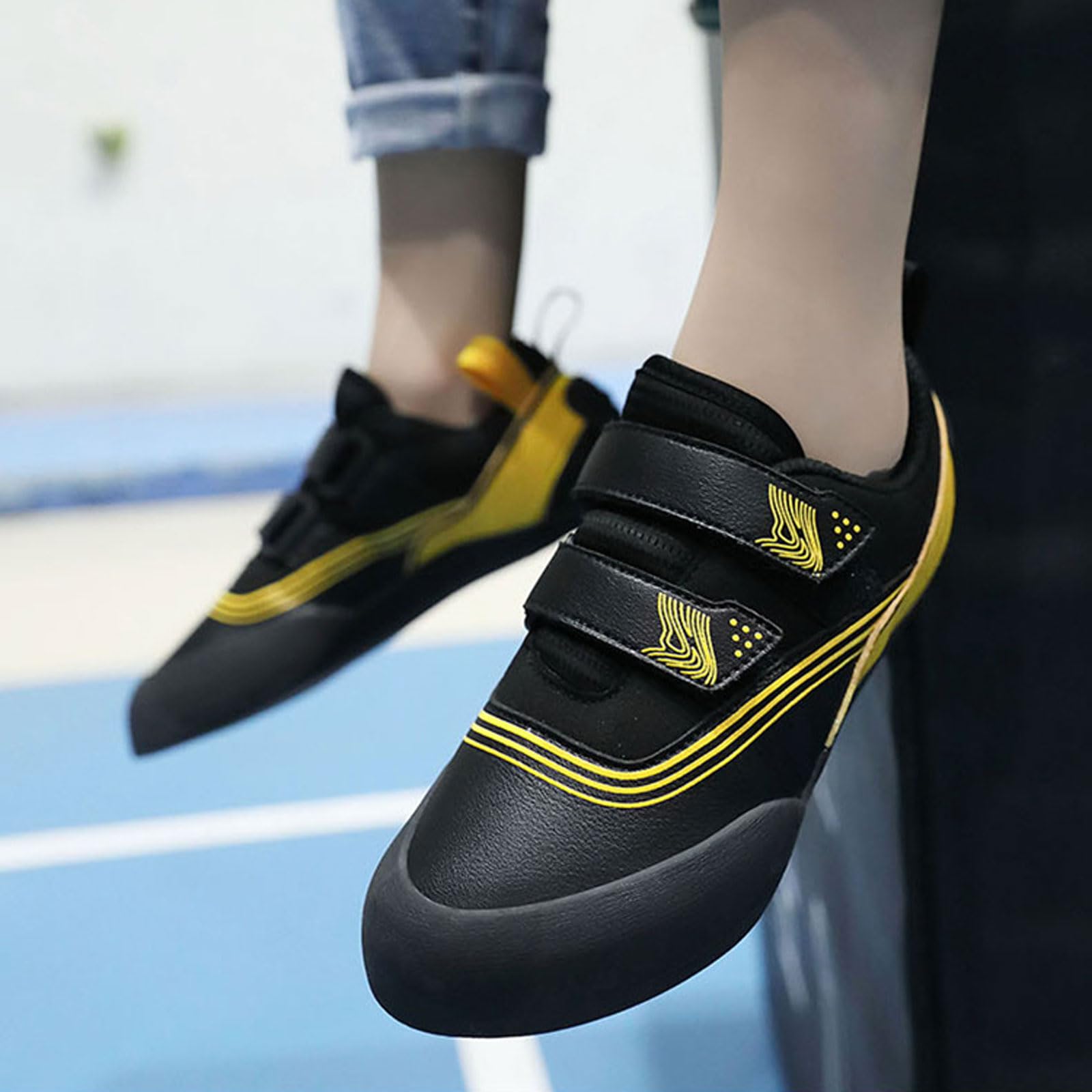 Scarpette da Arrampicata Indoor,Scarpette da Arrampicata,Scarpe Arrampicata per Principianti,Resistente all'Usura,Antiscivolo,Traspirante,Adatto Principianti per l'arrampicata Indoor.