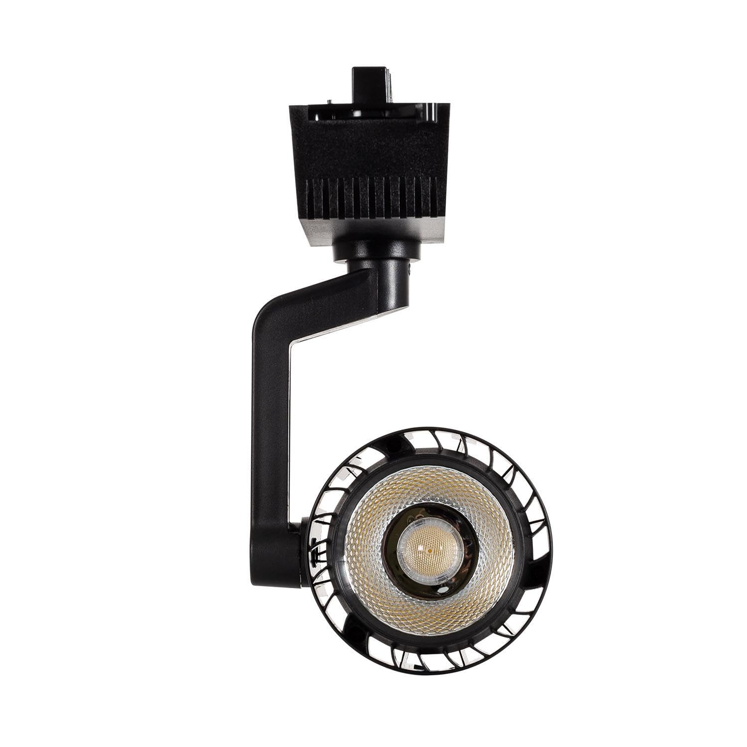 LEDKIA LIGHTING Foco Carril LED Trifásico 30W Dora Negro 5000K Blanco Frío