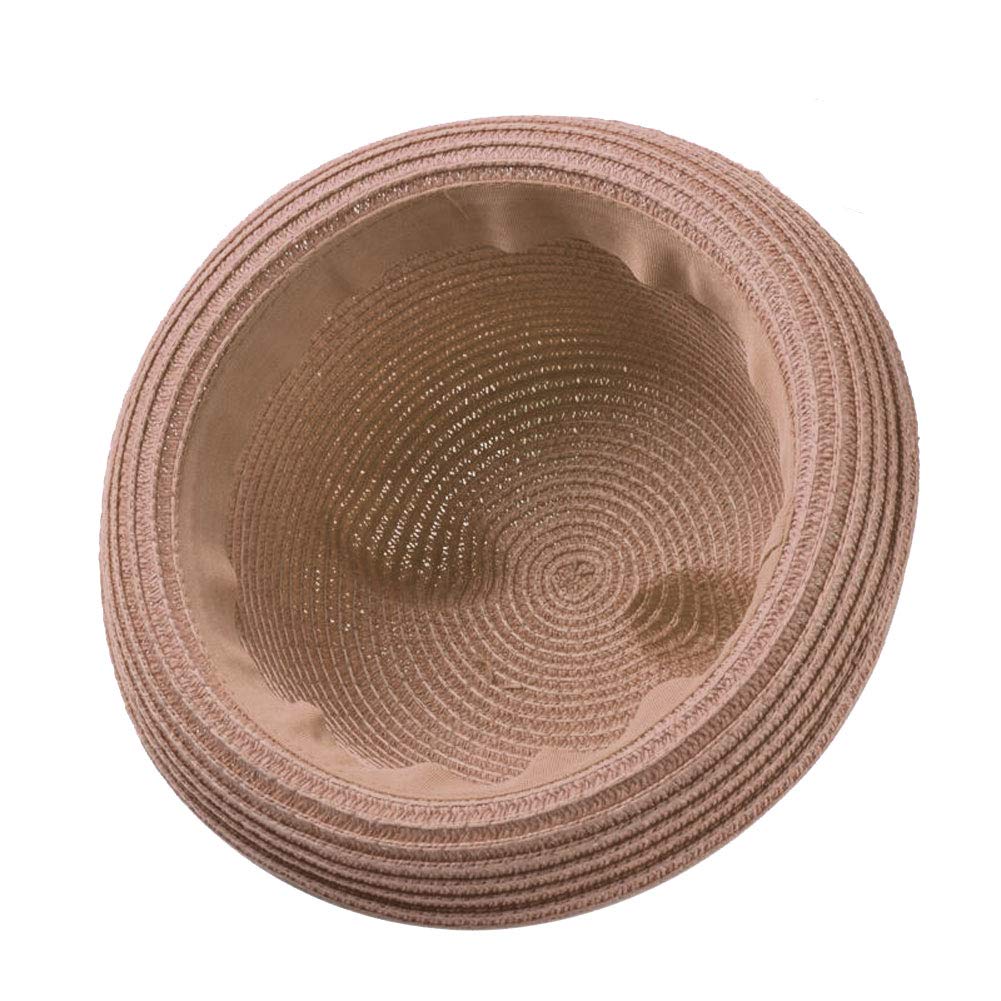 Summer Sun Hat Children Cat Ears Straw Hat Sun Hat Baby Bear Shape Parent-Child Hat Camel